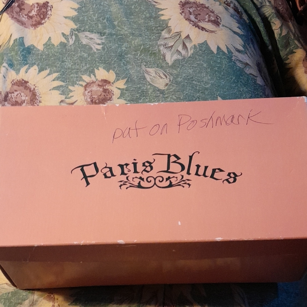 Paris Blues Shimmering Gold Heels Size 10 - Picture 13 of 14